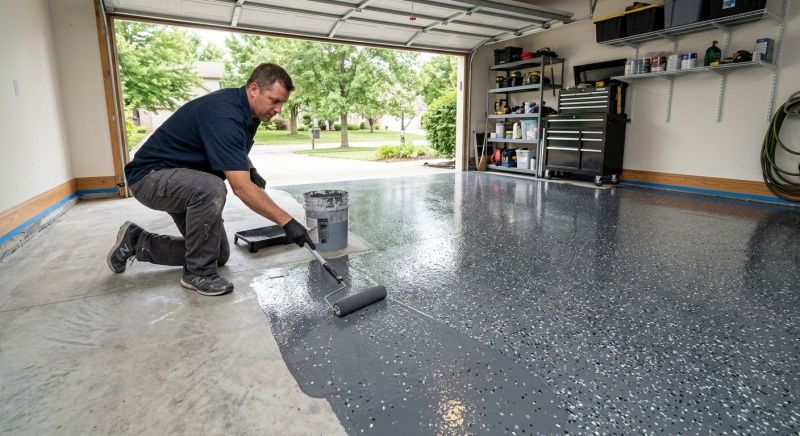 Garage Concrete Coating in Loudoun County, VA