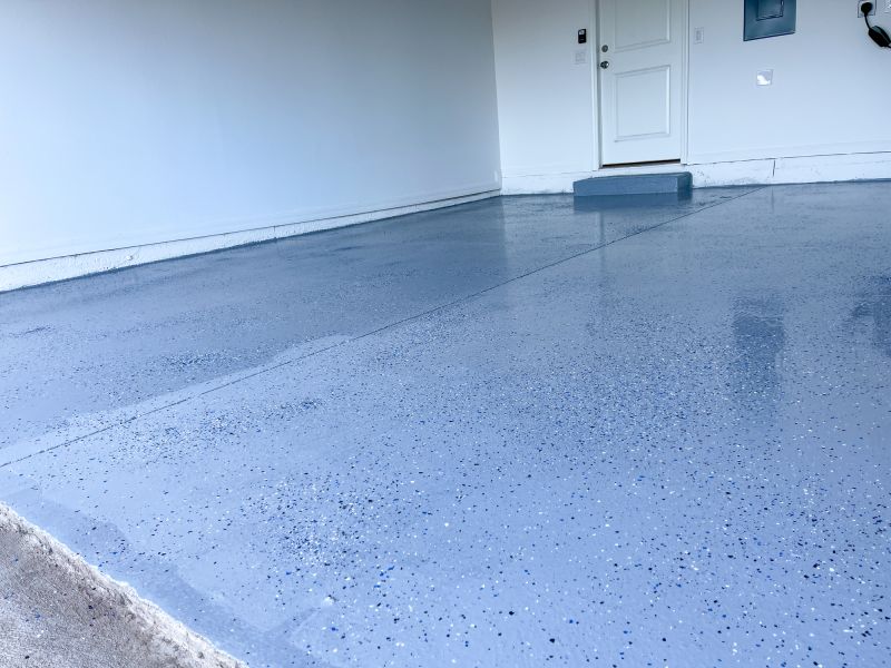 Speckled Garage Floor Painting in Greensboro, NC